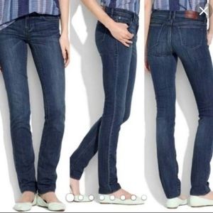 [SOLD] Madewell Rail Straight Jeans Dark Wash